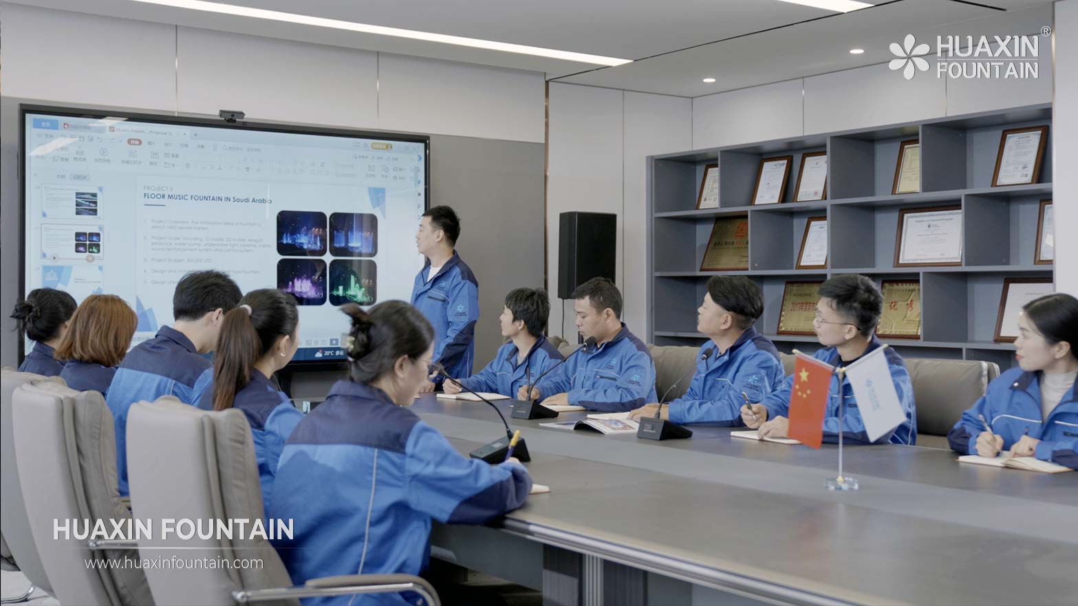 Musical fountain design equipment and commissioning support by Huaxin Fountain