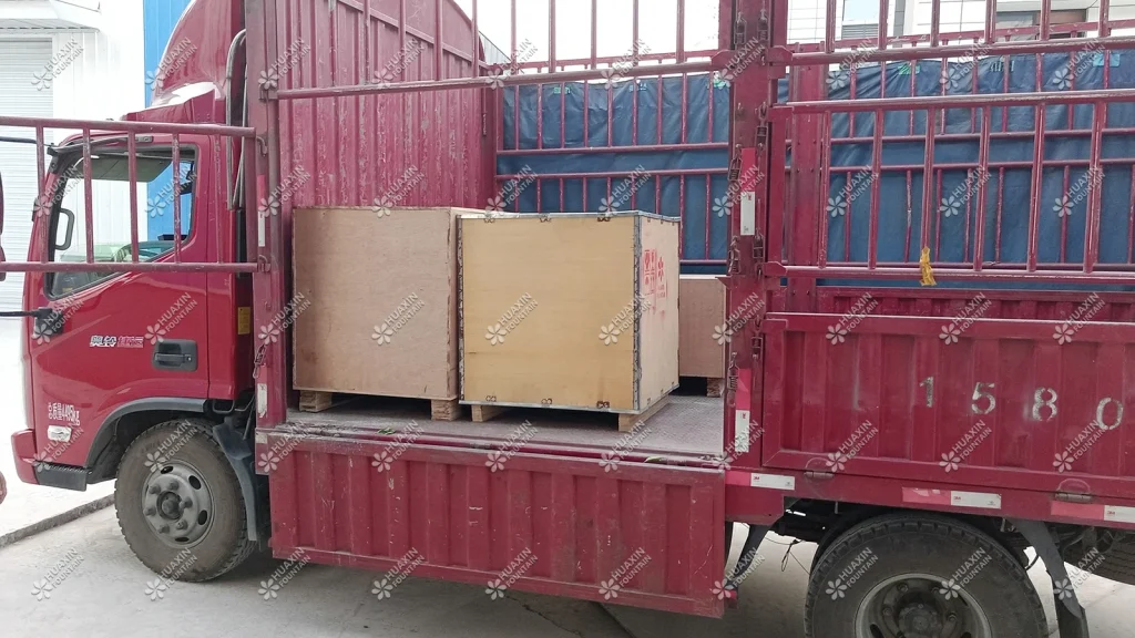 An Indian customer's flame fountain equipment order has been shipped on 2023.04.10-1