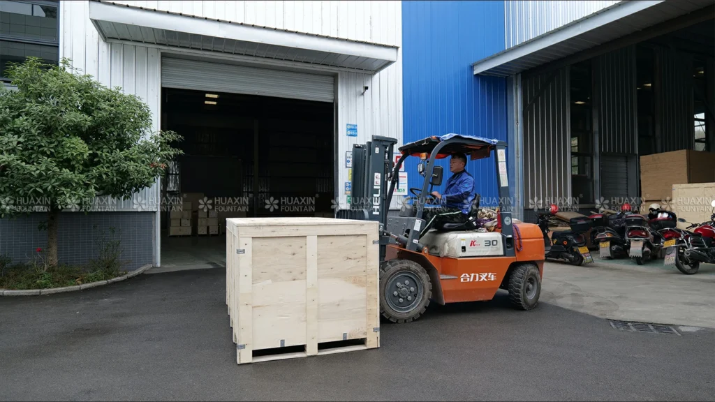 Huaxin fountain - fountain equipment ready for overseas shipment to Riyadh, Saudi Arabia