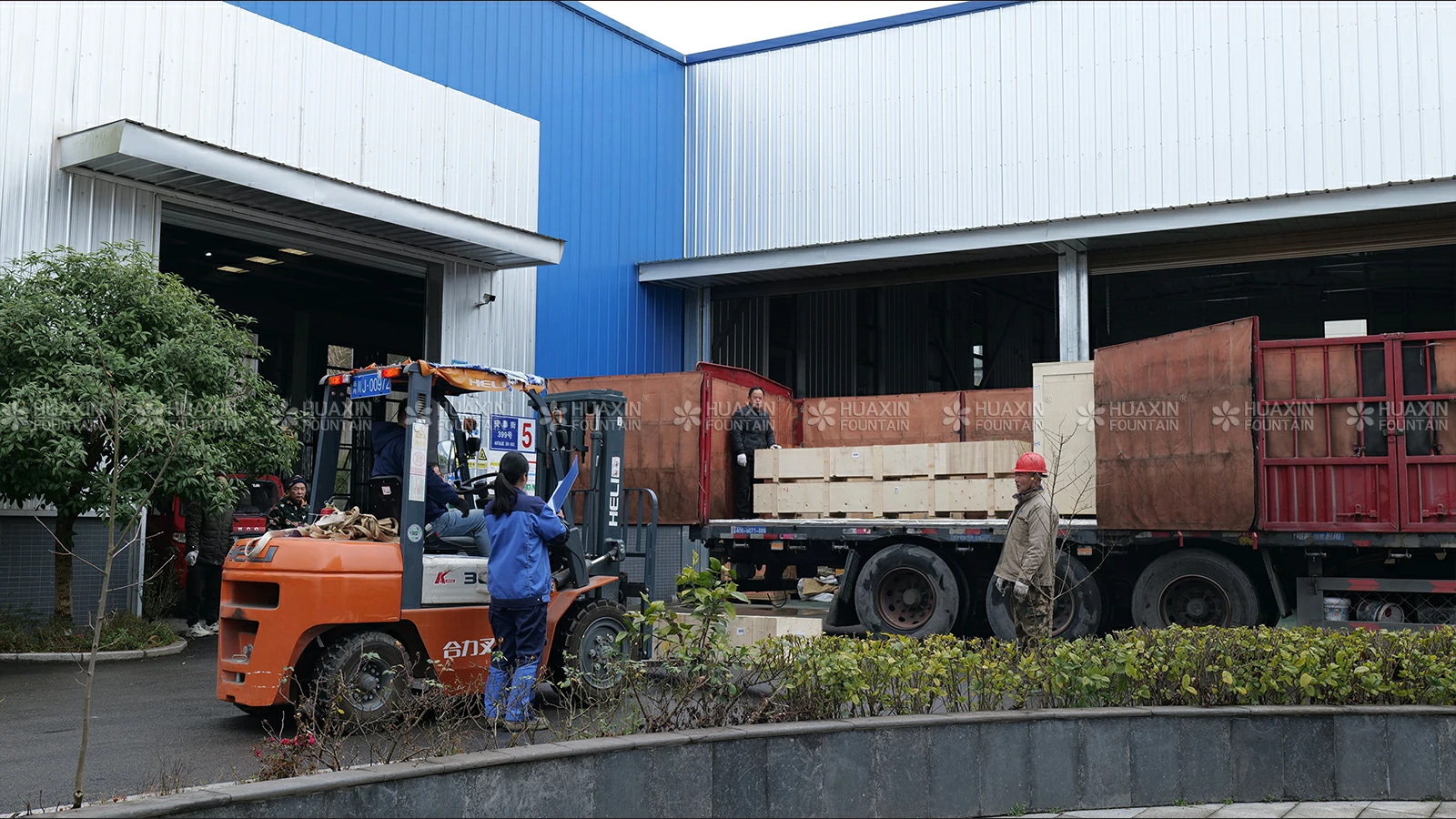 Huaxin Fountain's daily shipping schedule on January 21, 2026 – Dancing fountain equipment shipped to Uzbekistan