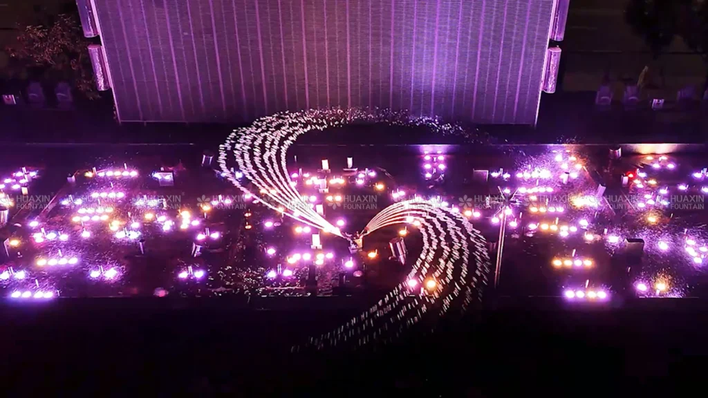 Rotary Fountain Jet 360-degree rotating structure