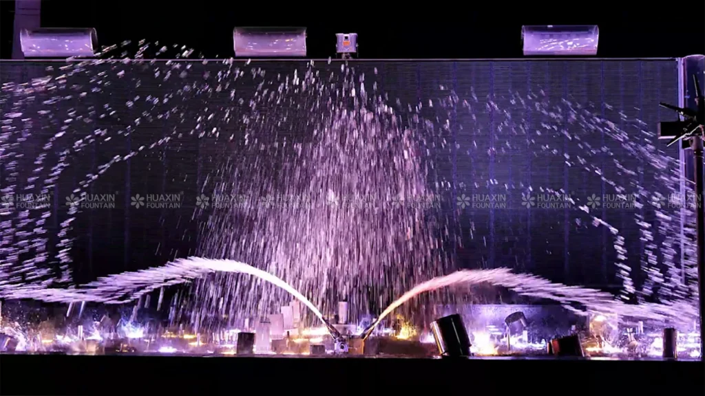 Twin Wing Rotary Fountain Jet dual swing nozzle motion