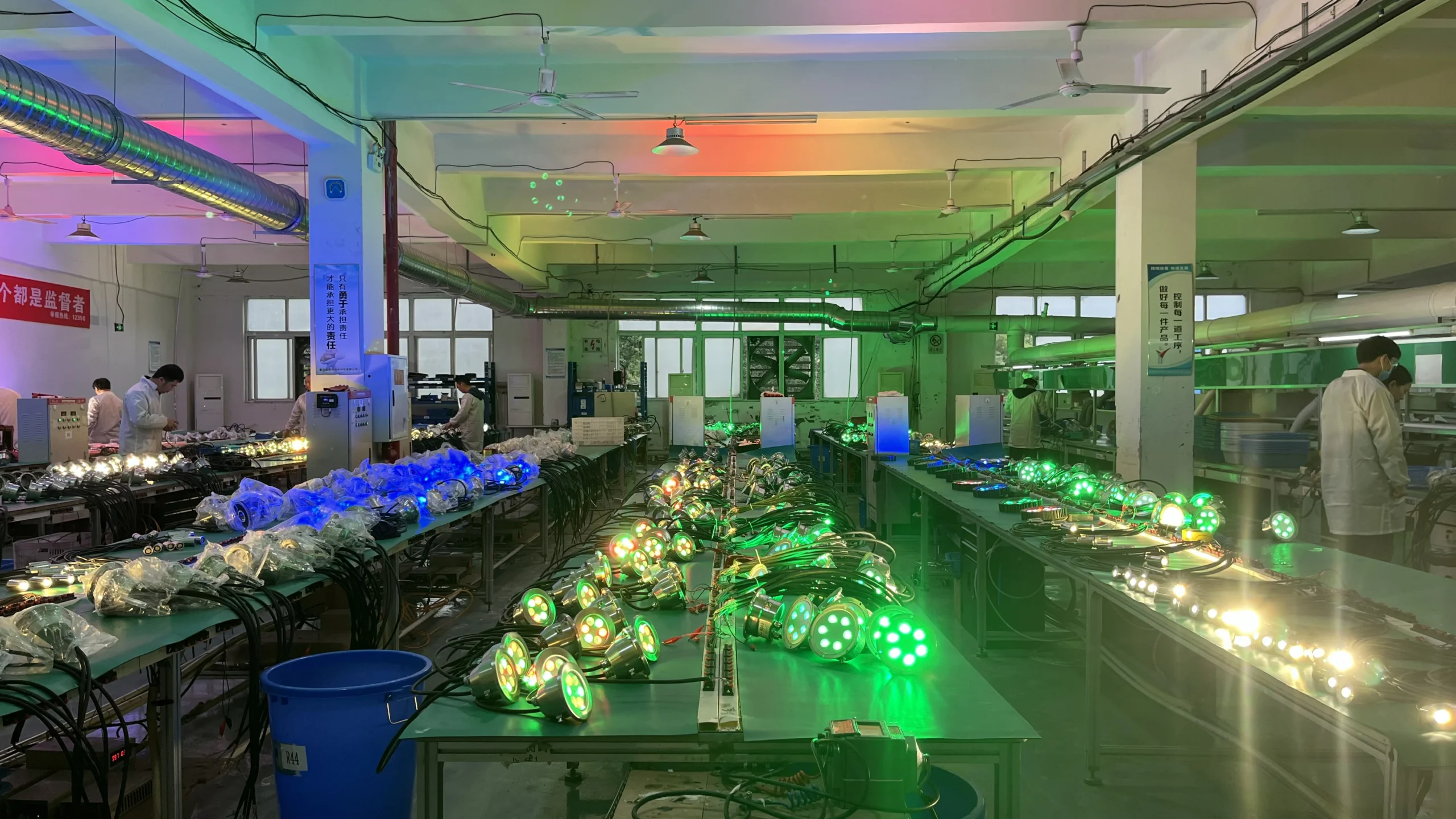 Fountain lighting equipment production for project planning and quotation