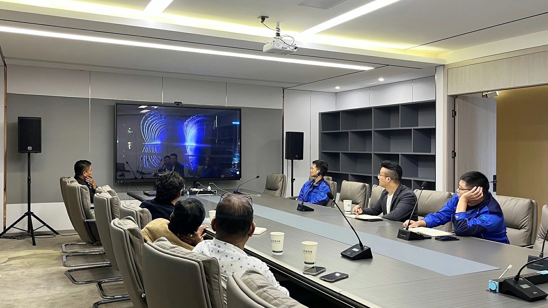 Project discussion for fountain planning and requirement review