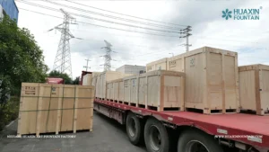 Fountain system equipment prepared for the Nurafshon Business City project