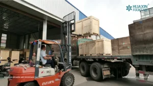 Packed fountain equipment for the Manas International Airport Terminal Fountain Project