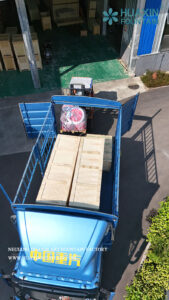 Loading Samruk fountain equipment for shipment to Kazakhstan