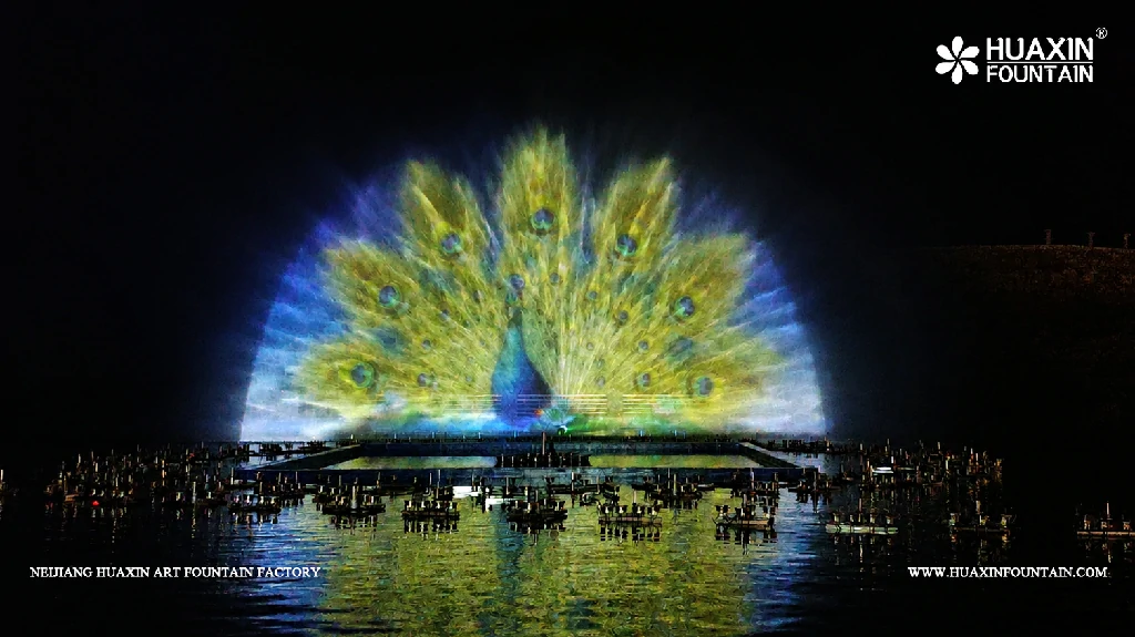 Water screen and laser systems are being tested at the Wadi Bin Hashbal Dancing Fountain at Valley Resort.