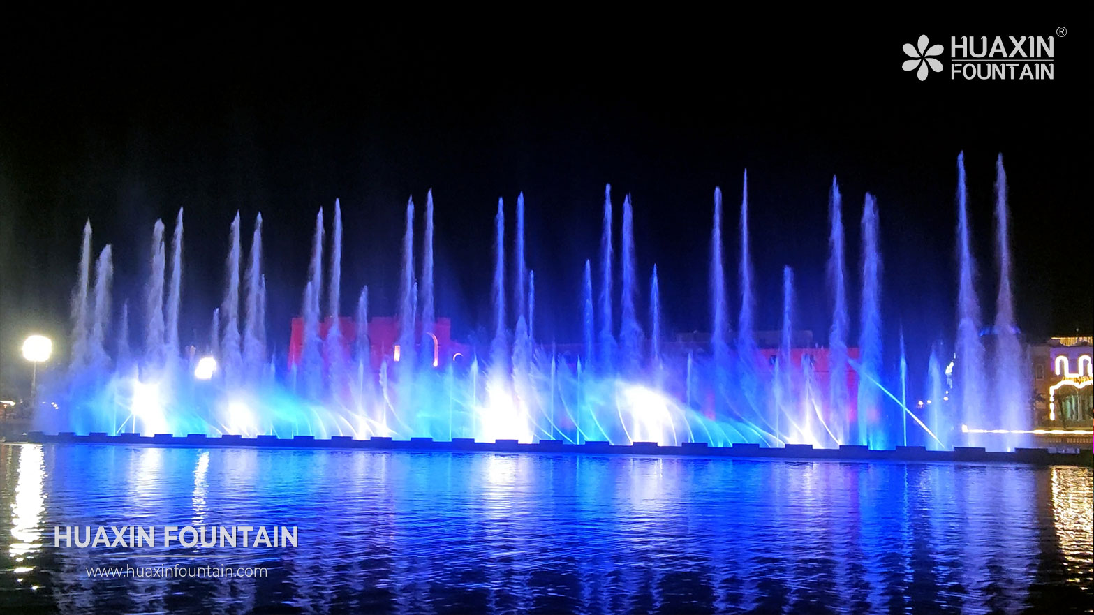 Large-scale musical dancing fountain project at the Red Castle in Tripoli, Libya