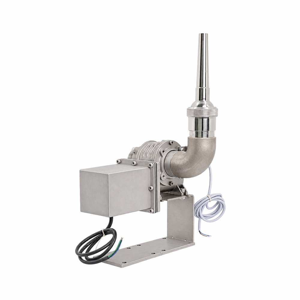 Single-axis fountain unit fitted with a straight jet nozzle