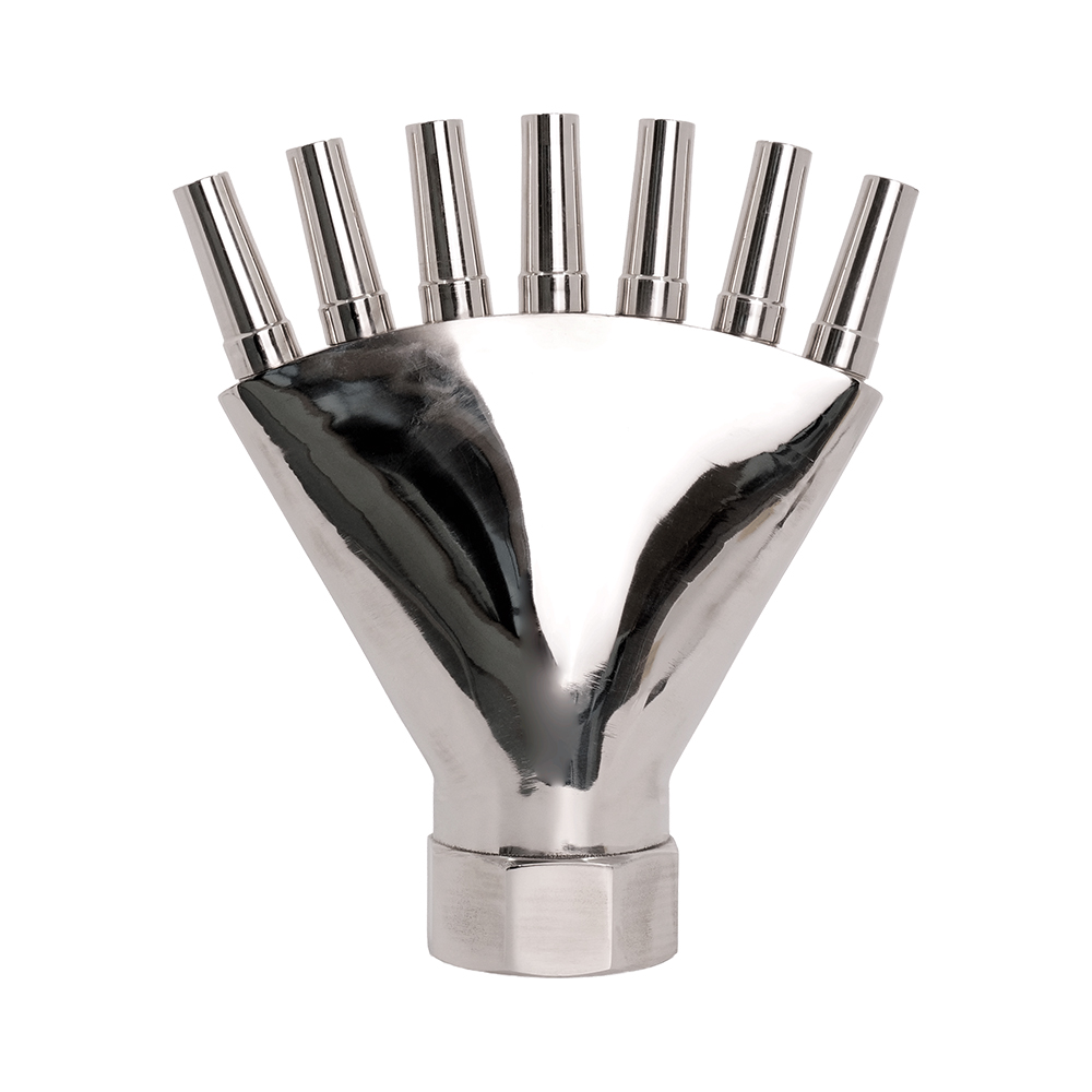 Huaxin finger jet fountain nozzle with multiple outlets for separate water streams