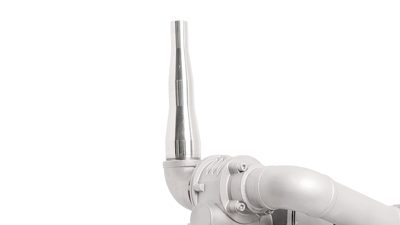 Close-up of a straight jet nozzle for the Huaxin 2D fountain unit
