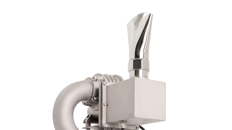 Close-up of a fan jet nozzle for the Huaxin 2D fountain unit