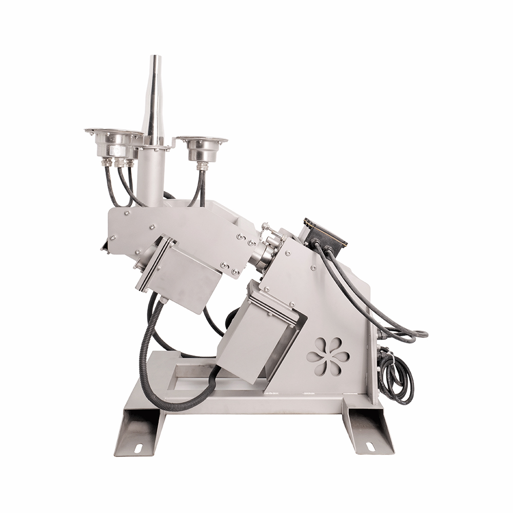 Huaxin integrated 2D fountain unit fitted with a straight jet nozzle and RGB lights