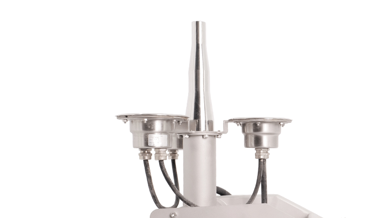 Close-up of a straight jet nozzle for the Huaxin 2D fountain unit