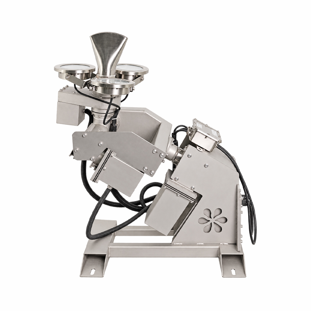 Huaxin integrated 3D fountain unit fitted with a fan jet nozzle and RGB lights
