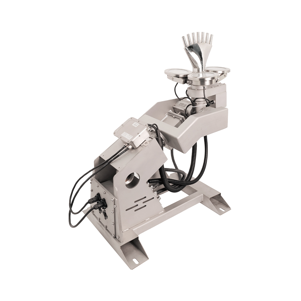 Huaxin integrated 3D fountain unit fitted with a finger jet nozzle and RGB lights