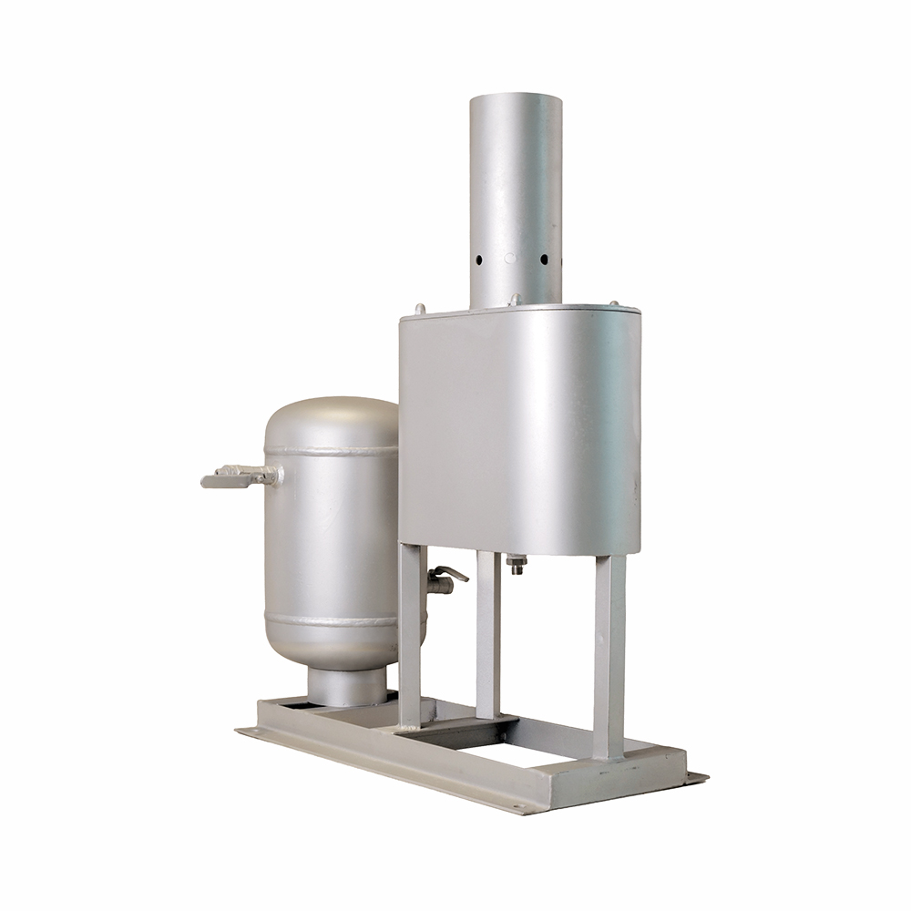 Huaxin flame jet unit with a vertical burner and stainless steel support frame