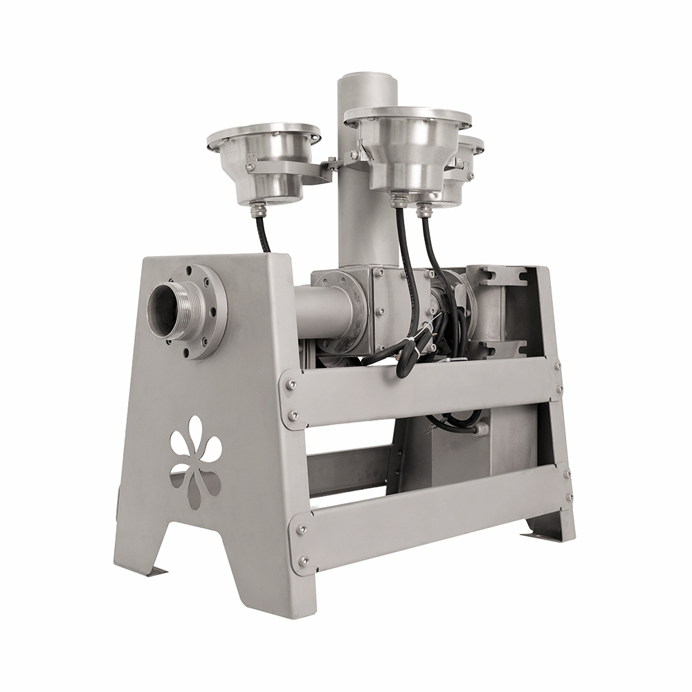 Huaxin variable-pattern fountain nozzle mounted on a single-axis swivel drive
