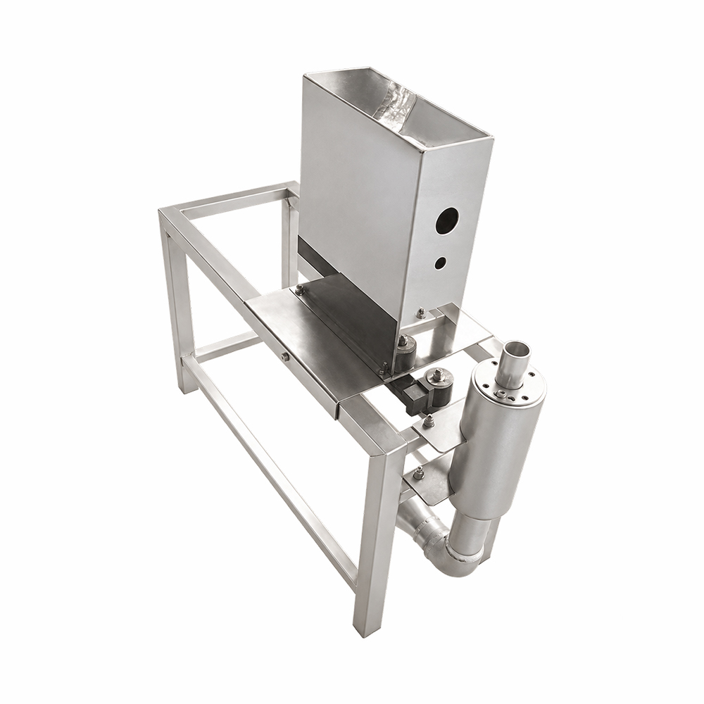 Huaxin water and flame fusion jet unit mounted on a stainless steel frame